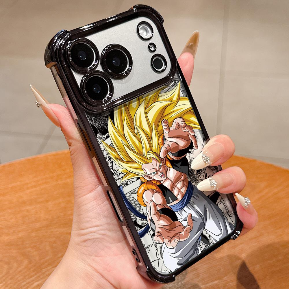 Anime Super Saiyans Plating Phone Case for IPhone 17 17e 16e 16 15 14 13 12 11 Pro Max X XR 7 8 Mini Air Plus Anti-Fall Airabag