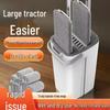 Hands-Free Flat Mop & Bucket Set - Wet/Dry Dual-Use for Easy Cleaning