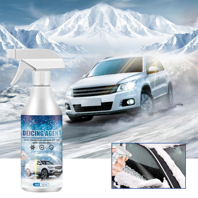 60ml Car Windshield Deicer Defroster Ice Remover Spray Winter Car Glass Window Anti-snow Agent Fast Ice And Snow Melting Agent