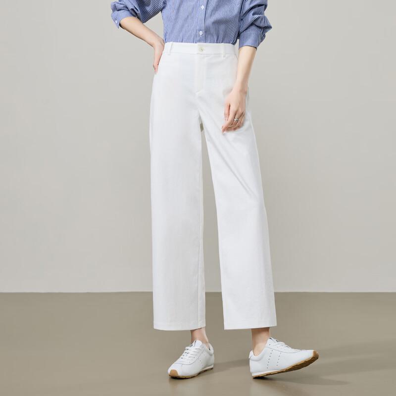 ESE-Y Women s Wrinkle-Resistant Titanium Cotton Straight-Leg Ankle Pants 25