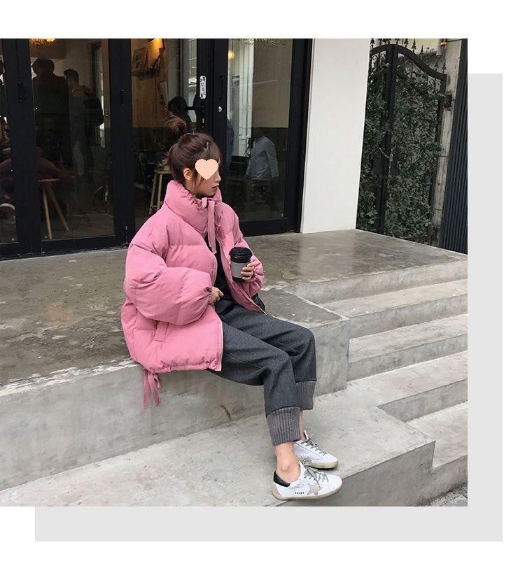 Women's Spring/Summer Loose Fit Korean-Style Thickened Cotton-Padded Coat