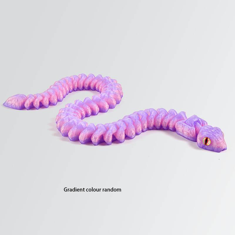 55cm Ultra Uzun 3D Baskılı Gırgır Yılan Model Ev Dekorasyonu Süs Ağız Gövde Eklemleri Hareketli Cadılar Bayramı Korkunç Yılan Oyuncak Hediyeler