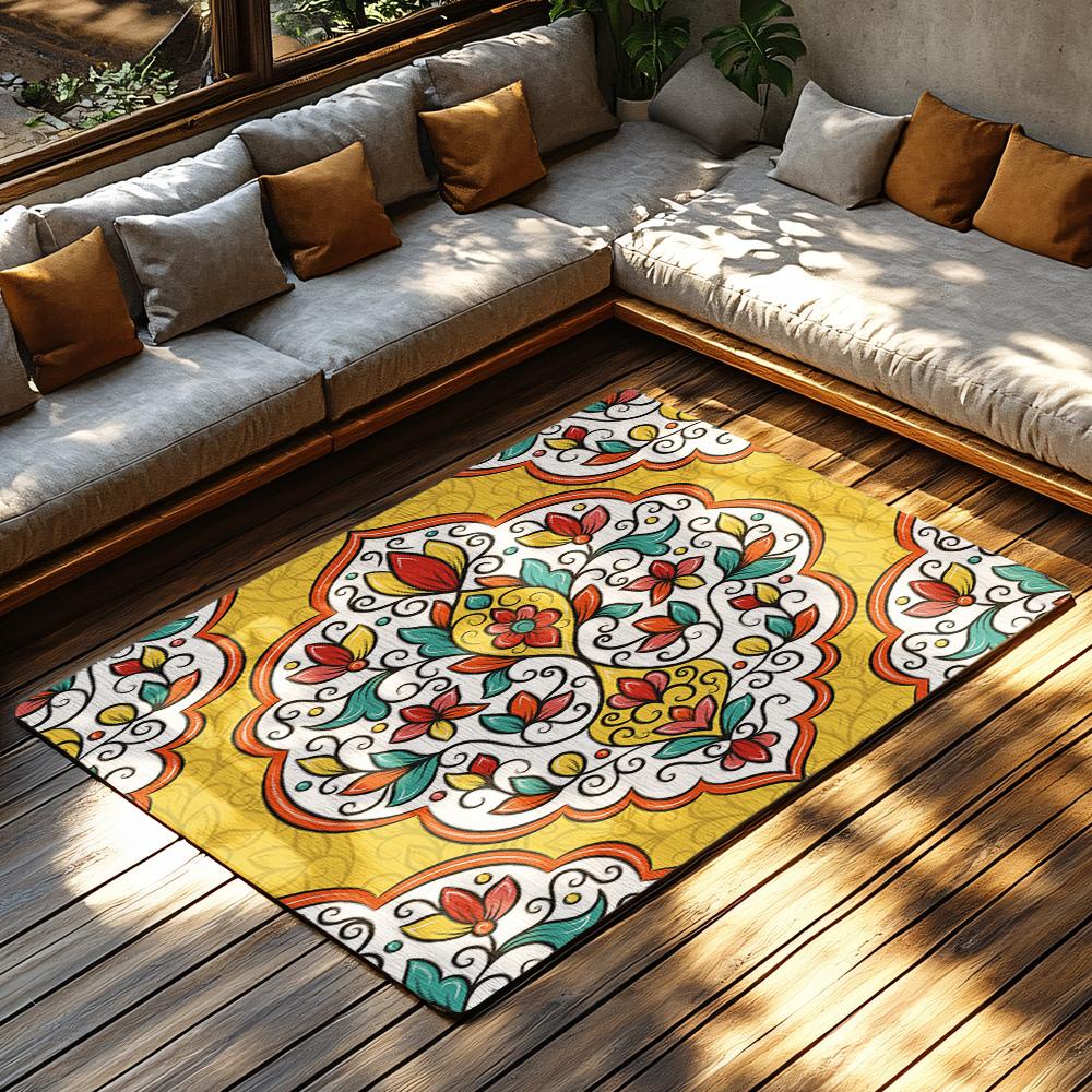 Boho Carpet Non-Slip Washable Floor Mat Living Room Rug Modern Abstract Pattern Area Rug Home Decor Entrance Door Mat