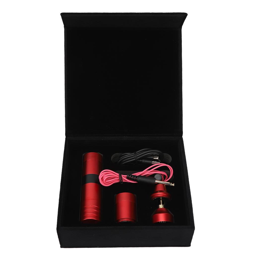 Wireless Tattoo Machine Battery Pen 1300mAh LED Screen Rotary Tattoo Machine Pen with RCA Clip Cord