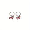 Colorful Drip Oil Sausage Dog Earrings Unique Design Dachshund Puppy Ear Hoops Personality Fashion Ear Jewelry Accessories