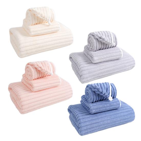 Absorbent Bath Towel Large Coral Velvet Bath Wrap Towel Hair