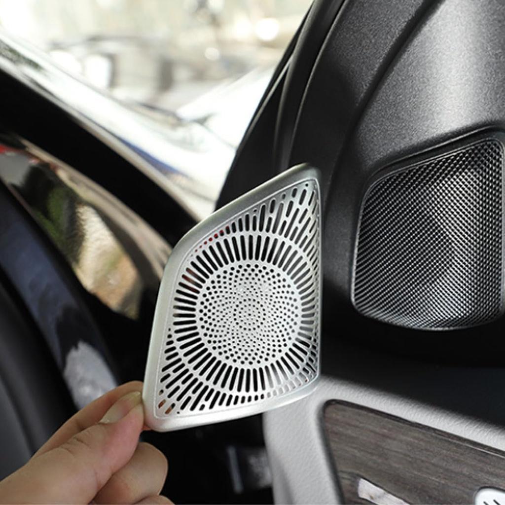 Car Front Speaker Tweeter Cover Trim Sticker Compatible with Mercedes Benz GLE GLS Class W167 V167 X167 2020-2024