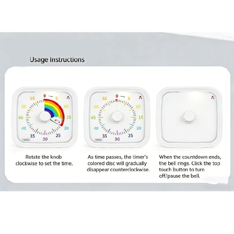 Lovely Marine Creature Shape Countdowns Device With 60 Minutes Ranges And Shockproof Case Perfect For Learners