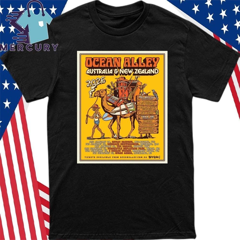 Ocean Alley Australia And New Zealand 2026 Tour Poster Shirt L