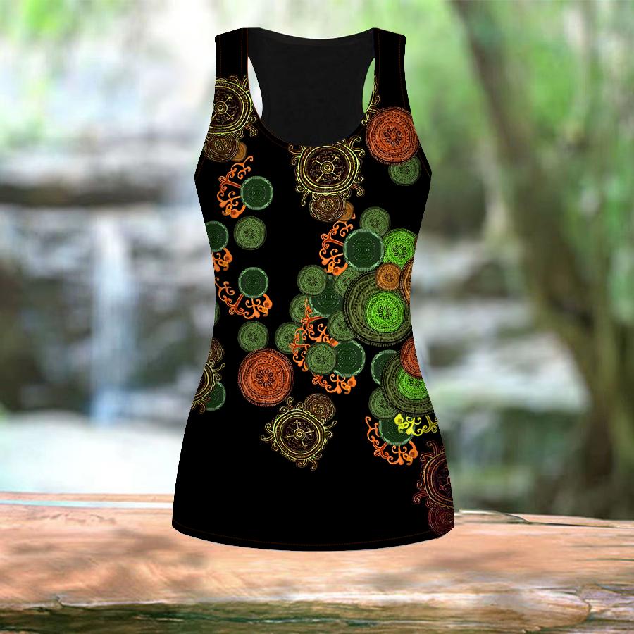 3D Circular Pattern Print Women Workout Yoga Gym Printed Summer Sport Shirts Plus Size Vests