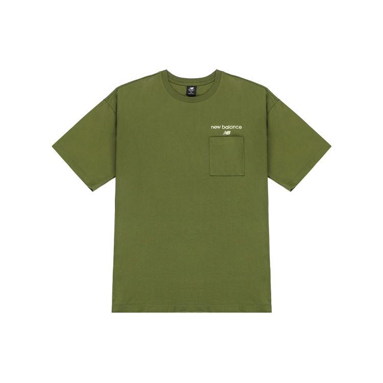 New Balance Logo Print T-Shirt Asia Sizing Green Men s AMT22353-GEH XL