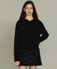 ITOV SEOUL Boucle Cable Hoodie Knit Bk