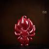 Ethnic Cinnabar Nine-Tailed Fox Pendant
