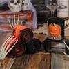 Halloween Theme Wide Ribbon for Halloween Celebration Decors 2.5inch Wire Edged Wide Ribbon 5 Yard for Festival Decors