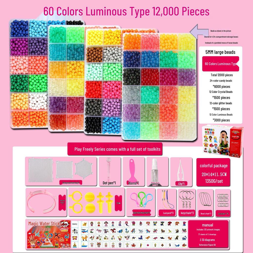 Mist Magic Water Soluble Sticky Beads DIY Handmade Toy