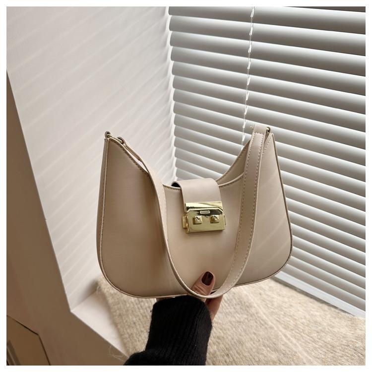 Retro small bag women's new crescent moon bag messenger bag hand carry underarm women's bag