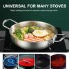 Food Grade Stainless Steel Pot With Dual Handles For Home Commercial Use  Pot Seafood Ramen Dry Pot