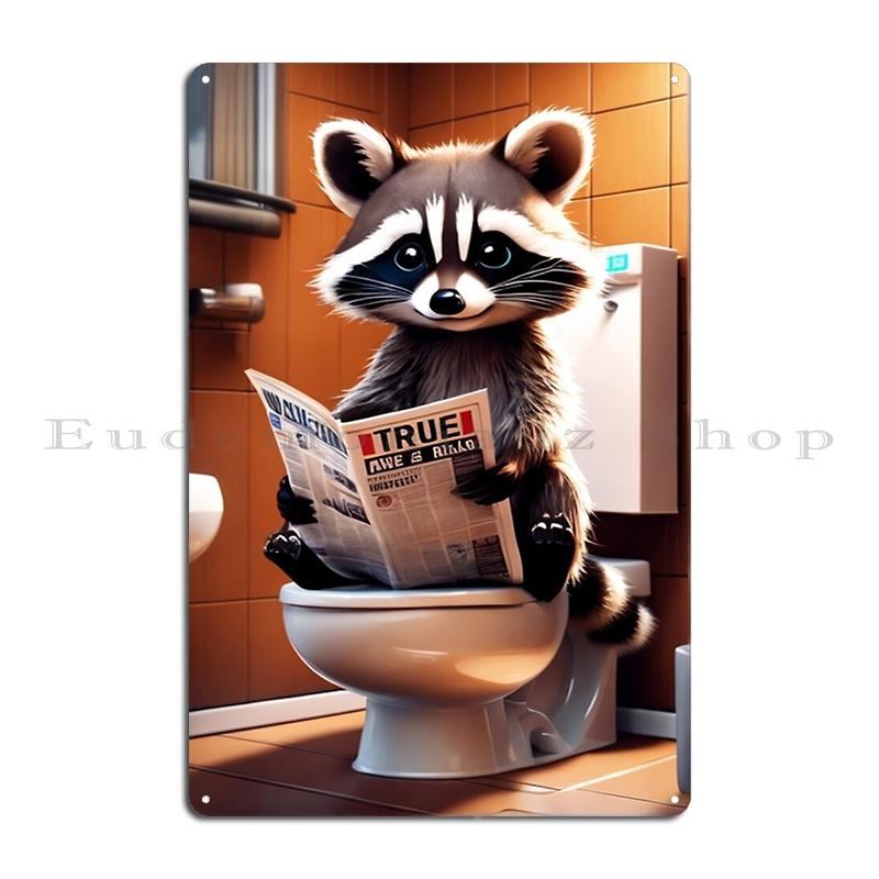 Your Butt Napkins My Lord Raccoon Toilet Paper Metal Metal Sign Wall Plaque Retro Cinema Funny Your Butt Napkins Tin Sign Poster