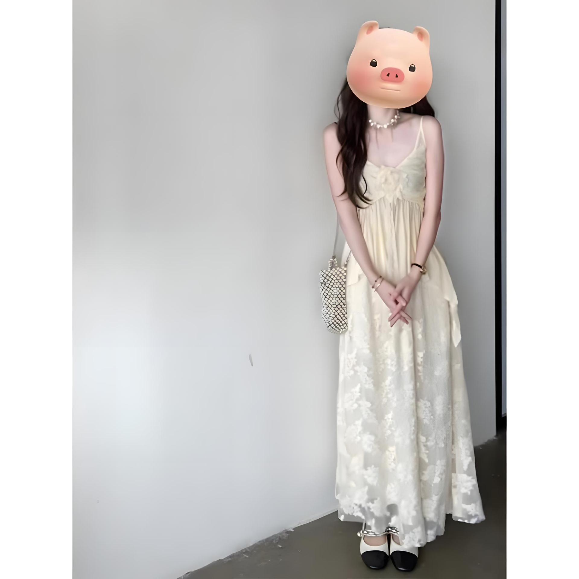 

Нежный кружевной комбинезон-подъюбник с завышенной талией, женский, летний, атмосфера отпуска - это полный комплект нарядов XL- (recommended 110-60kg)