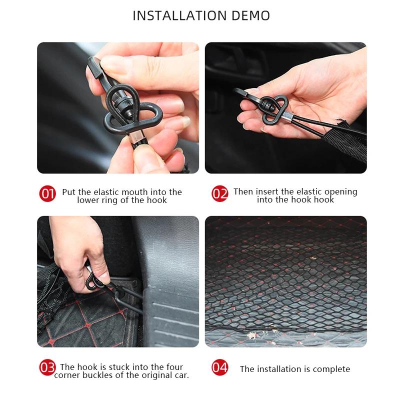 Auto-Kofferraum-Aufbewahrungsnetz für Nissan Rogue X-Trail XTRAIL T33 2025 2025 2025 Hinterer Lade-Nylon-Netz-Elastischer Organizer Aufgewertete Tasche