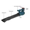 588Vf 30000RPM Dust Collector Sweeper Garden Tools Handheld Leaf Blower Cordless Electric Air Blower