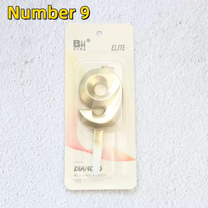 

1Pc Birthday Cake Customized Golden Number Candle Birthday Party Gathering Decorative Candles Wedding Festival Celebration