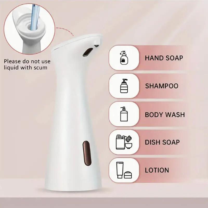 Fully Automatic Sensor Soap Dispenser, Intelligent Remote Sensing for Kitchen Bathroom Dish Soap Shower Gel