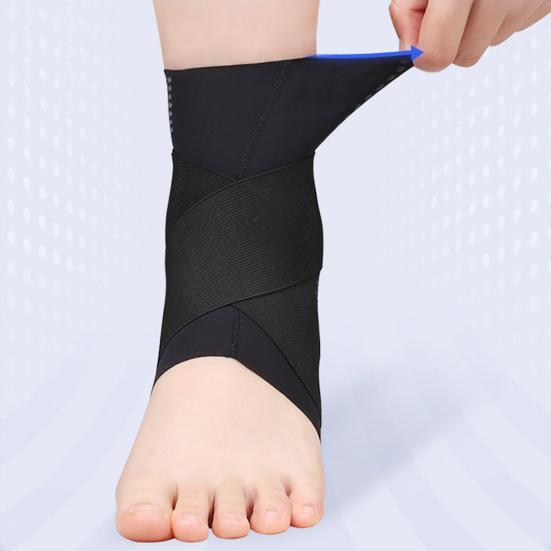 Ankle Brace for Men Women Stabilizing Ankle Wrap for Sprained Ankle Adjustable Foot Support Compression Sleeve for Tendonitis Arthritis