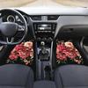 Set of 4 Car Mats Featuring Ethnic Designs with a Vintage Look, Fashionable And to Maintain, Compatible with Different Vehicle Models