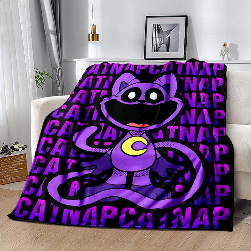 Cartoon S-Smiling C-Critters Catnap Craftycorn Soft Plush Blanket,Flannel Throw Blanket for Living Room Bedroom Bed Sofa Cover