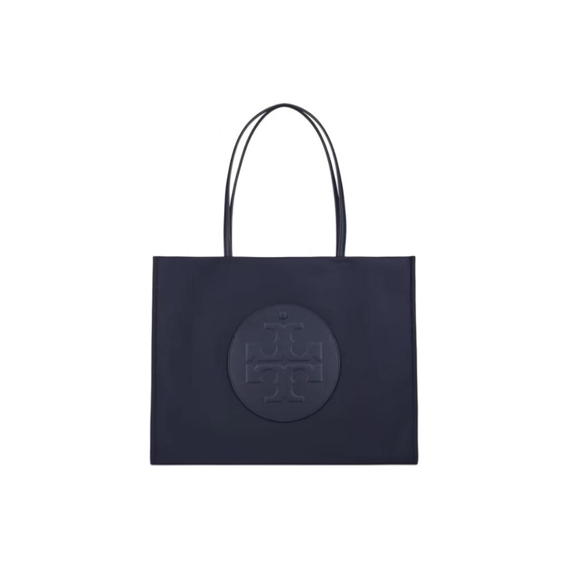 

Tory Burch Ella Classic Logo Tote Shopping Bag Hidden Magnetic Closure Bridge Design Fabric And Faux Leather Handbag Large Women Tote 171271-400 Basic Set (Bag+Dust Bag)