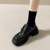 American retro small leather shoes women's autumn 2025 versatile and lightweight Japanese jk single shoes muffin bottom platform loafers