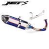 Stainless Steel R77 Exhaust Pipe Front Section for Non-Destructive Direct-Mount On SYM JETS 125.