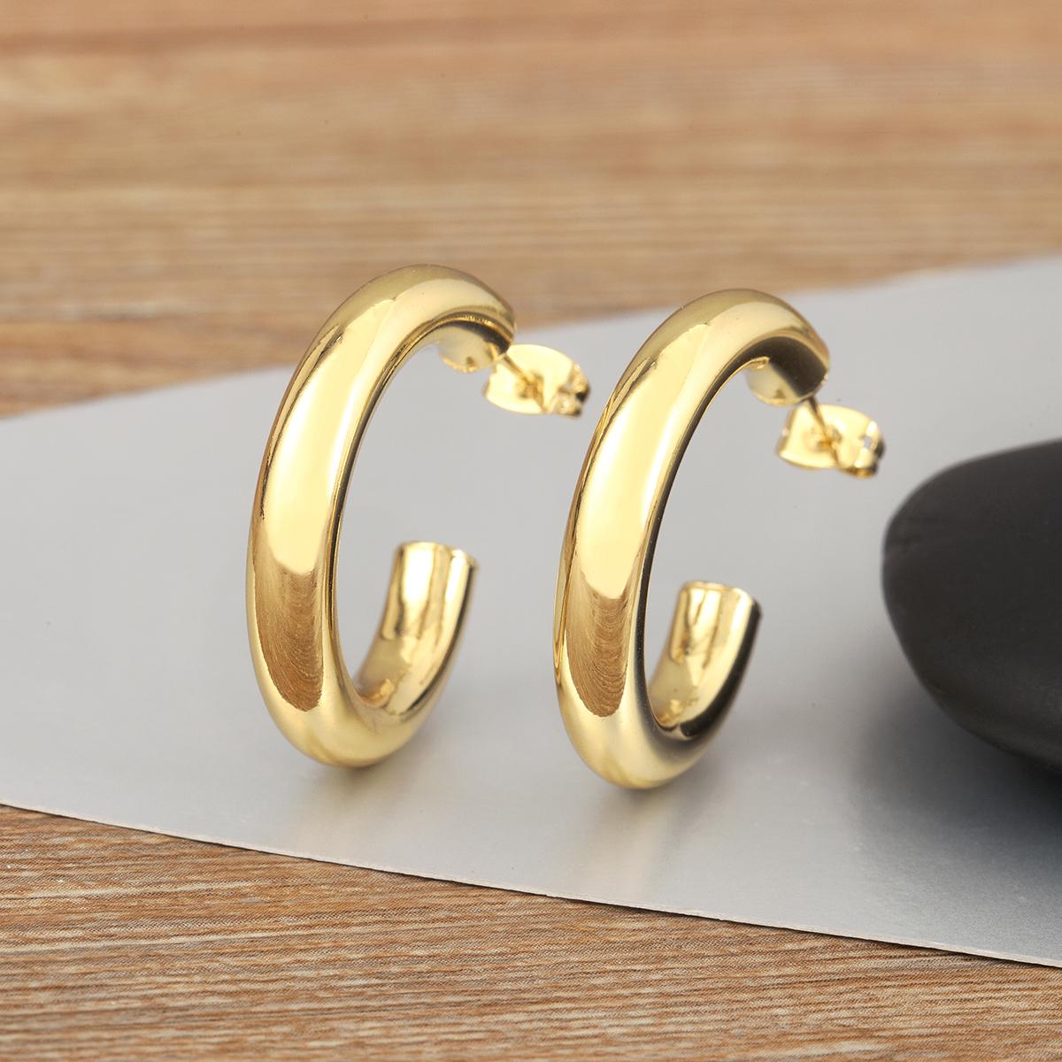 

Nidin High Quality S/L Sizes Choice Vintage Zircon Earrings For Women Fashion Versatile Ear Jewelry Accessories Party Gifts