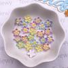 100pcs Mixed Resin Colorful Cute 10mm Flower Flatback Stone Scrapbook DIY Wedding Nail Applique Decor Jewelry Crafts Accessories