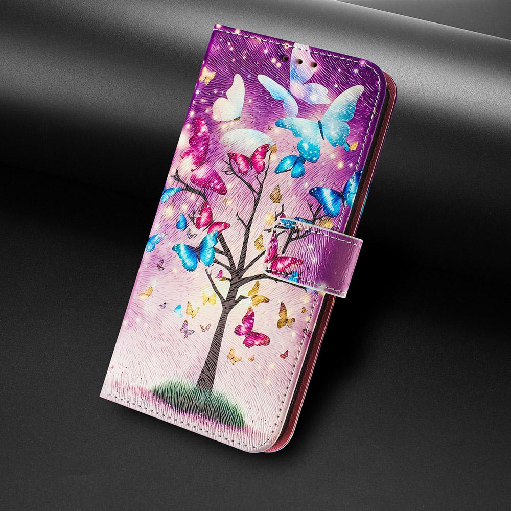 Coloured Drawing Wallet Case for Vivo iQOO 15 Neo 11 Z10 Lite Z9 Turbo Z9S Pro Z10X Z9X Luxury Stand Card Slot Flip Phone Cover