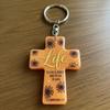Keychain for Encouragement Inspirational Keychain Christian Faith Acrylic Keychain with Inspirational Scripture for Men
