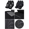 One Set Grey+Black Full Set 5-Seat Car Seat Cover Protector Cushion High Quality