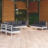 Day and Night - Day and Night Garden Furniture 7 Pieces with Cushions Solid Pine Wood