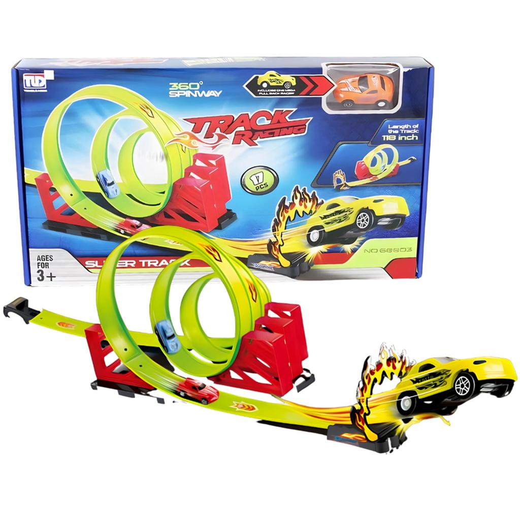 Inertial Car Race Track For Children 300 Cm + Car