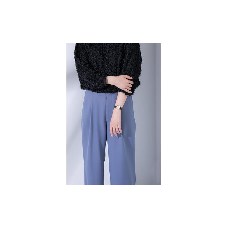 [Seiko Watch] SEIKO SELECTION SSEH018 Women's Watch, Battery-Powered Quartz, Nano Universe Collaboration Model, Yellow Gold, Leather Strap, Black,