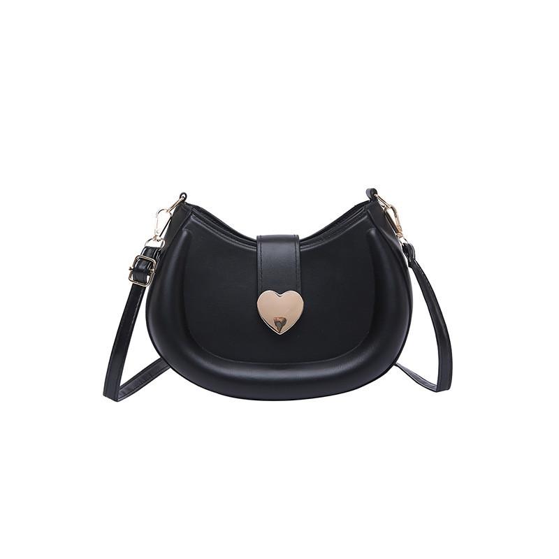 

Fashionable Small Square Shoulder Bag For Girls Pu Material With Mobile Pocket For Casual Outings чёрный