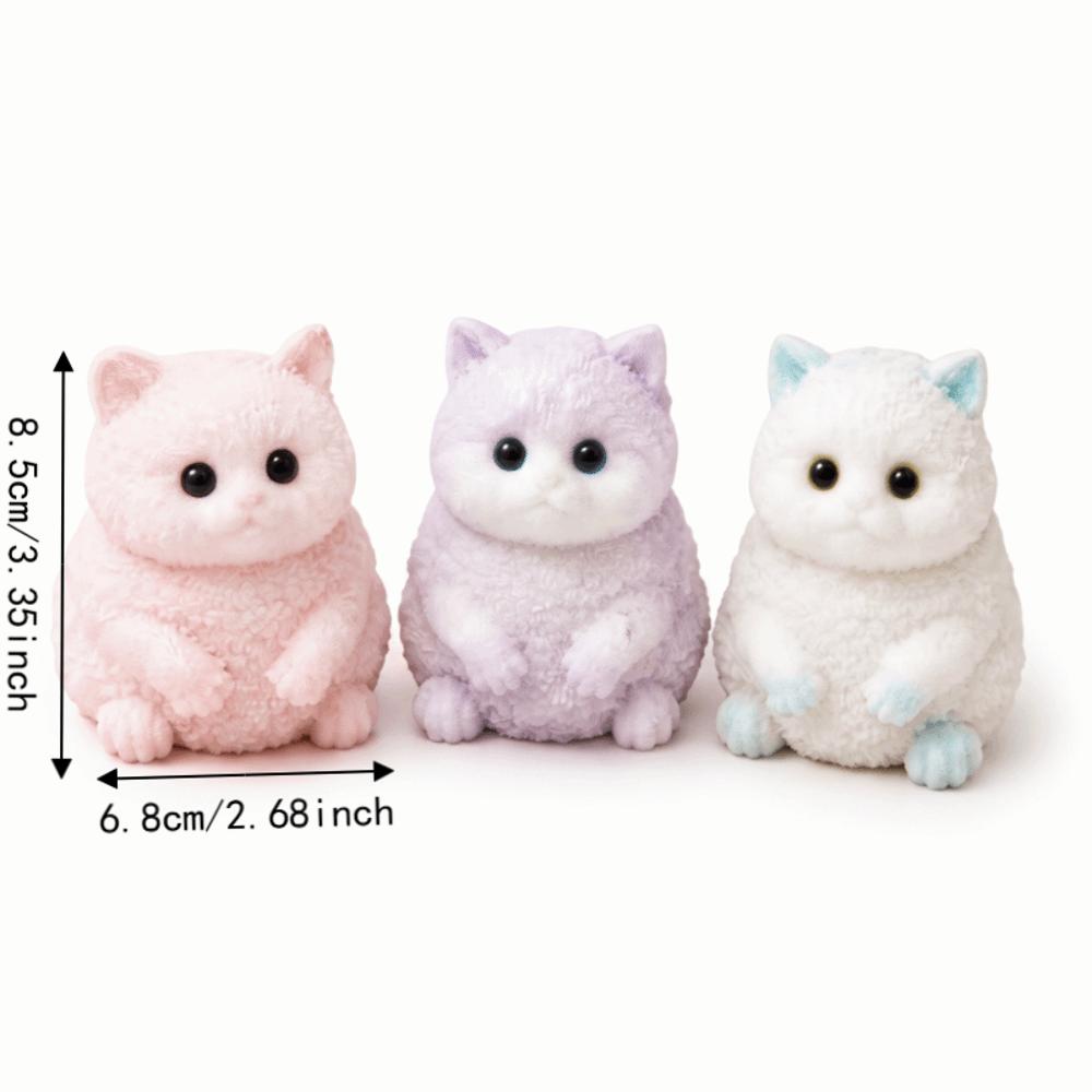 TPR-Material Katze Quetschspielzeug Schnelle Rückfederung Katze Quetschpuppe Klebriges Spielzeug Katze Fidget Spielzeug Geschenkidee