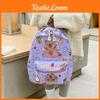 Cheerful And Bright Capybara Kindergarten Kid Nylon Cartoonish Backpack Printing