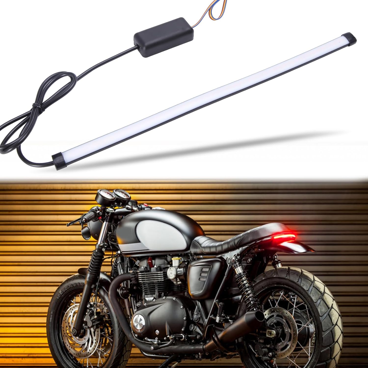 

12V 28 LED Motorcycle Brake Stop Running Tail Light License Plate Lights Compatible with Cruiser Bike Motorcycle ATV Banshee Warrior YFZ WR XT белый