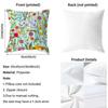 Spring Wildflowers Cushion Cover Premium Comfort Reversible Pillow Cover - Dual - Use Design for Home & Car