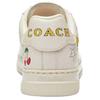 Coach Highline Synthetic Leather Printed Round Toe Lace-Up Low-Top Sneakers Women Sneakers White CAQ45-CAH
