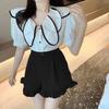Women's Black High-Waisted A-Line Wide-Leg Pants - Summer 2026