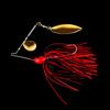 Alloy Willow Leaf Spinner Bait 21.4g - Anti-Snag Design with Bearded Lure