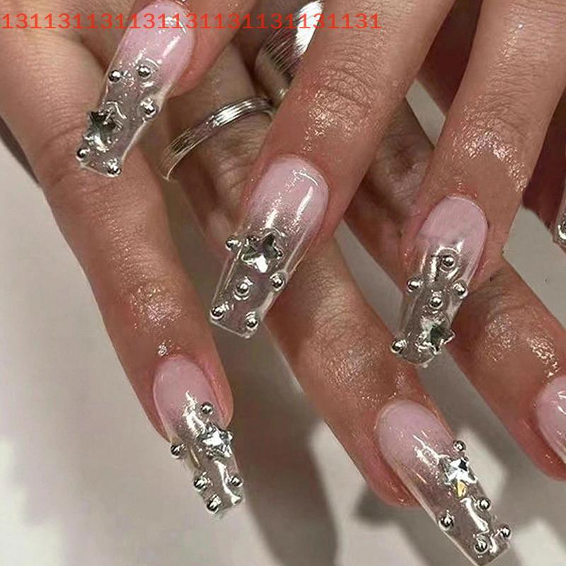 Metal Rivets Charms for Manicure Decorations 6 Grids 3D Gold Silver Half round Ball Nail Art Studs